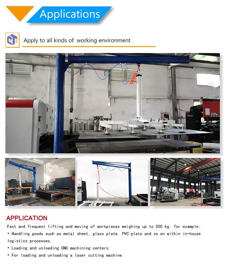 Vacuum Manipulator Sheet Metal Handling Crane with Vacuum Lifter