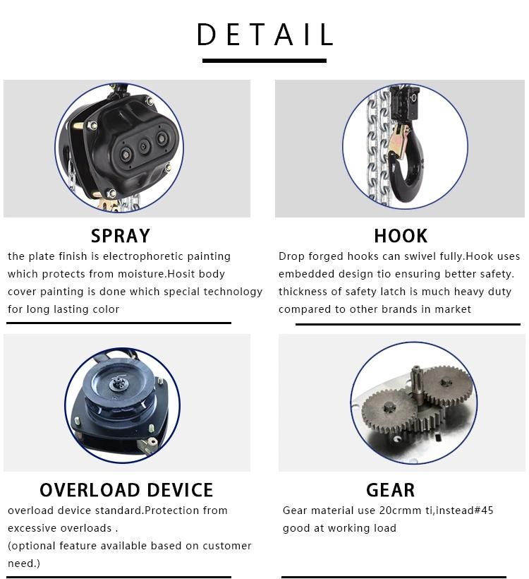 3 Ton Hoist Manual Chain Hoist Price for Material Handing