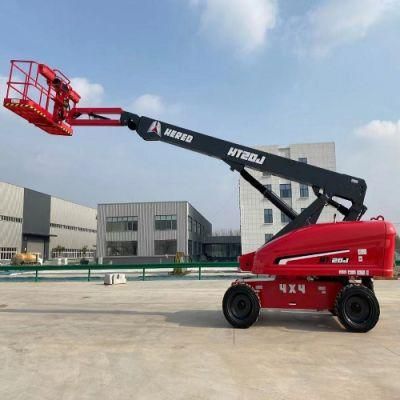 Chinese Top Brand Man Lift Manufacturer 26m 28m Aerial Work Platform Diesel Hydraulic Boom Telescopic Lift