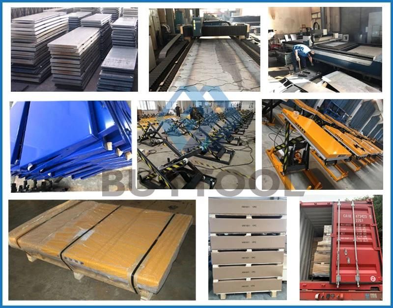 Low Profile Electric Stationary Scissor Lift Table Hx1000
