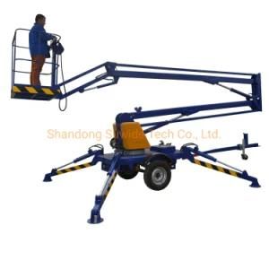 10m 12m 14m 16m Articulated Arm Motor Steel Truck Ladder Manlift Jlg Xmgc Articulating Arm Mount Boom Hydraulic Boom Lift 26m