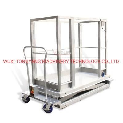 Mobile Scissor Lift Table 300kg Load Capacity 1300mm Lifting Height Max