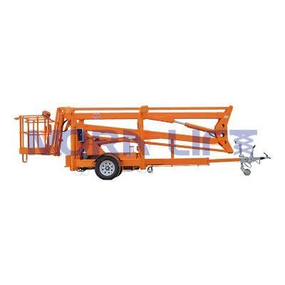 AC / Battery Engine Dual Power Towable Man Mounted Boom Lift