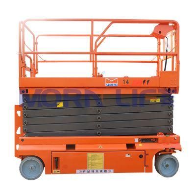 Middle-Level 16m Morn CE Aerial Mobile Electric Man Scissor Lift