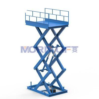 5000mm Warehouse Crane Hydraulic Cargo Platform Fixed Scissor Lift Table