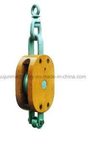 Regular Wood Block with Swivel Eye Single Sheave