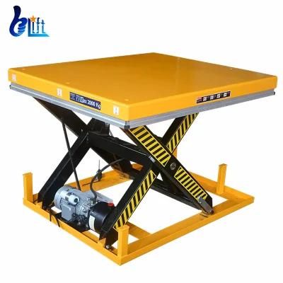 Customized 4.14m Platform Load 400kg Stationary Lifts Electric Jack Portable Lift Cylinder Scissor