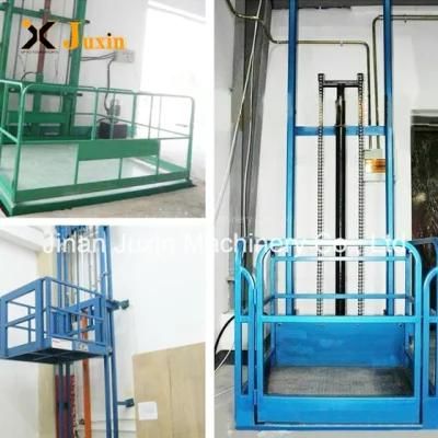 OEM 2t 3t 5t Portable Hydraulic Vertical Guide Rail Warehouse Cargo Lift