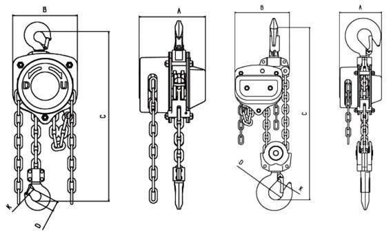 ATEX EXPLOSION-PROOF CHAIN HOISTNON-SPARKING CHAIN BLOCK CODE:615021/615001/615006