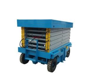 Indoor Outdoor Mobile Electric Scissor Lift Platform Hydraulic Man Lift Crane