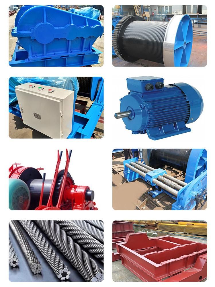 Hand Control Brake Winch Electric Winches for Free Fall Punching Pile Works