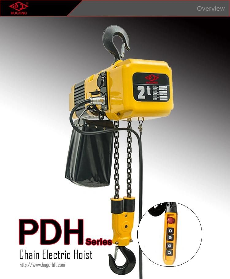 PDH Type 380V Lifting Height 6m Electric Lifting Chain Hoist 2ton 5ton