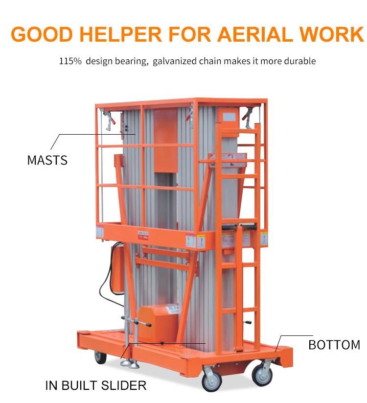 Aerial Mobile Man Lift/Home Cleaning Elevator Aluminum Lift/Aerial Personal Lift Ladder