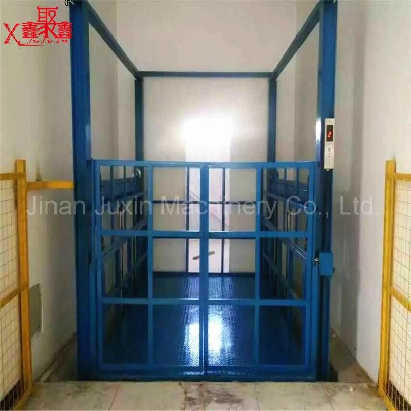 Guide Rail Vertical Cargo Lift Industrial Factory Warehouse Freight Elevator Goods Lift