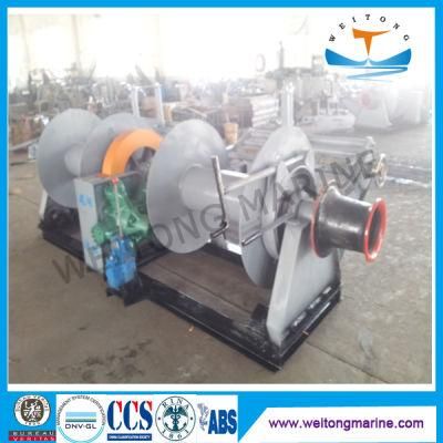 3.5 Ton 10 Ton Double Drum Marine Diesel Power Winch for Anchor