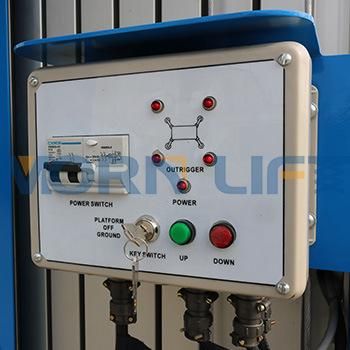 5m AC/DC Power Trailing Mast Lift for One Person Aerial Work