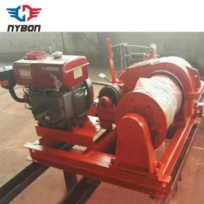 Customization 3ton 5ton Diesel Engine Wire Rope Winch for Pulling