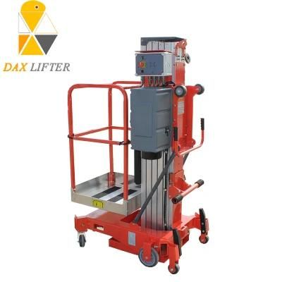 High-Class Factory Direct Manual Mobile Single Mast Aluminum Work Platform