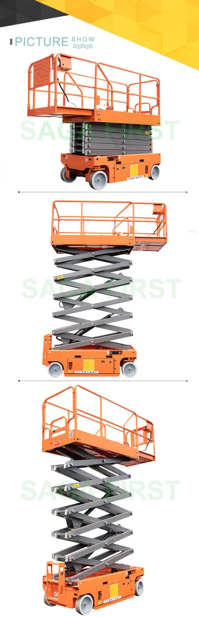 Hot Selling Small Self-Propelled Construction Man Aerial Hydraulic Scissor Lift