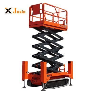 2022 Self-Propelled Tracked Crawler Electric Scissor Lift for Complex Ground Battery Powered Hydraulic Lift Platform