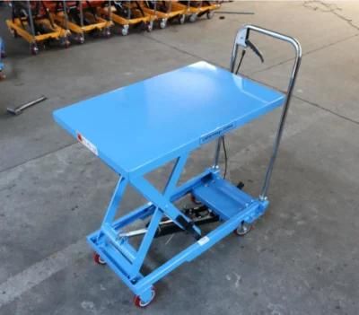 Scissor Manual Hydraulic Trolley Lift Table Customized Available