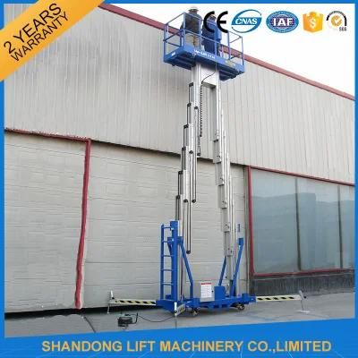 8m Aluminum Telescopic Man Lifting Equipment with Ce