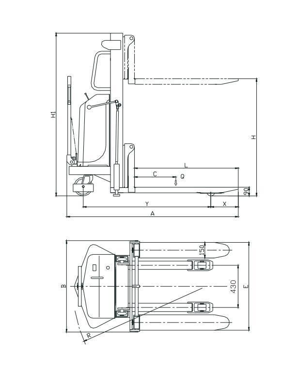Sinolift Ctd Semi Electric Single Mast Stacker