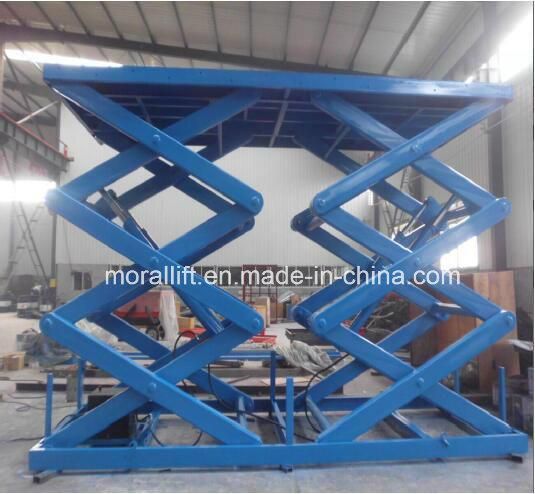 Hydraulic double scissor stationary vertical car parking elevator lift