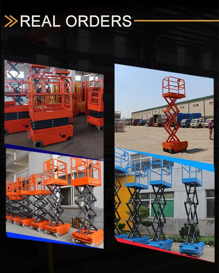 6m Portable Indoor Hydraulic Aerial Platform Electric Scissor Lift