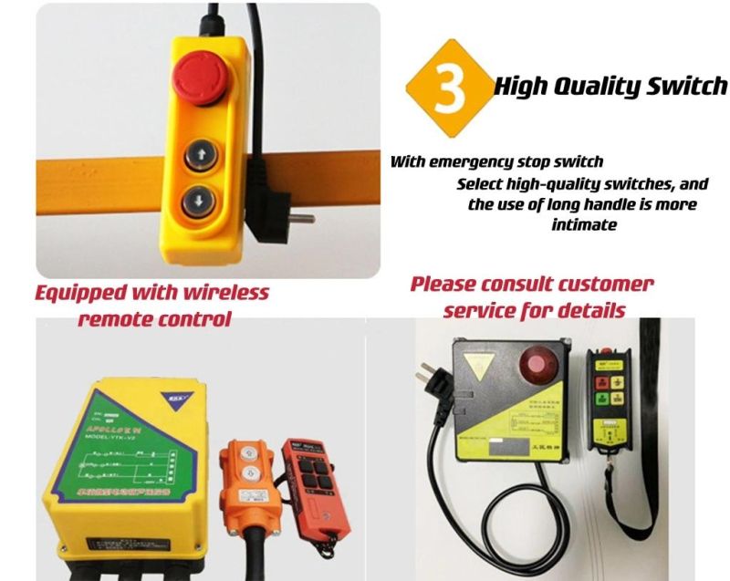High Quality Steel Electric Lift Wire Rope Mini Electric Hoist for Sale