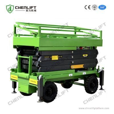 1 Ton Hydraulic Lift Mobile Scissor Lift Aerial Work Platform