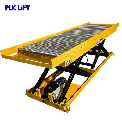 CE Electric Hydraulic Scissor Lift Table with Top Rollers