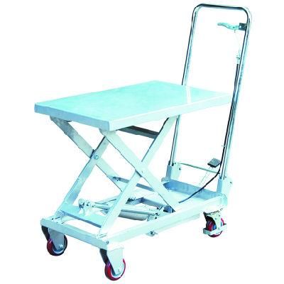 Aluminum Mobile Manual Hydraulic Lift Table