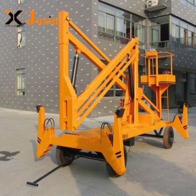 Hydraulic Mobile Manlift Outdoor Maintenance Lift Boom Lift