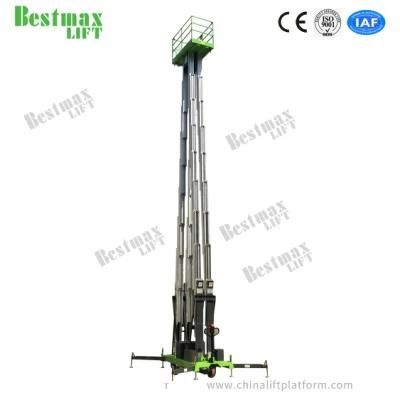16 Meters Four Mast Aerial Work Platform Aluminum Vertical Lift