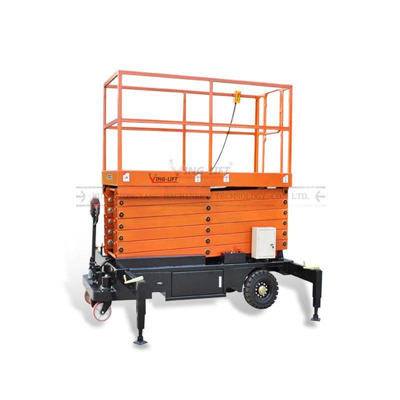 Self Propelled Aerial Work Platform Vertical Lift 9m 500kg Load Capacity