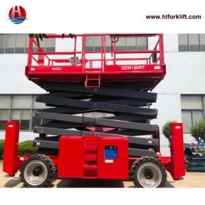 8 Meters or 10 Meters Push Around Rough Terrain Hydraulic Mini Scissor Lift