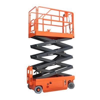 Hot Sale Aerial Working Platform Semi- Electric Self Propelled Scissor Lift