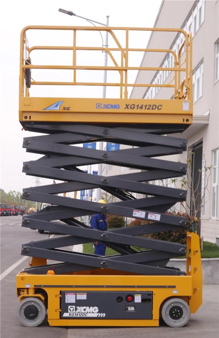 XCMG Factory 12m Hydraulic Scissor Lift Xg1212HD China New Mobile Electric Aerial Work Platform Price