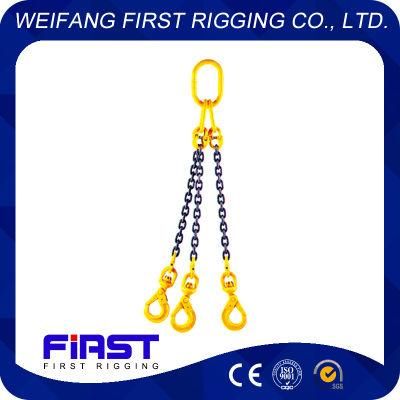 Grade 80 Lifting Safety Factor Three Legs Chain Slings