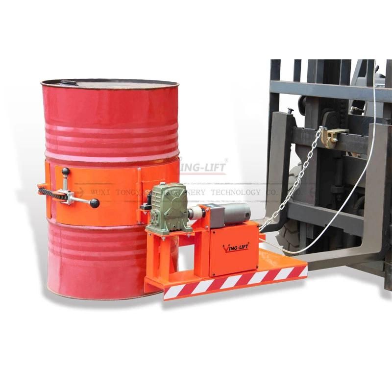 HK300 Drum Tilter Electric Rotation Fork Mounted Drum Carrier