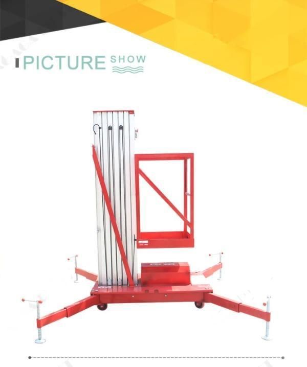 4-22m Hydraulic Single Aluminium Aerial Work Platform for Sale