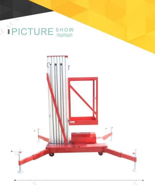 4-22m Hydraulic Single Aluminium Aerial Work Platform for Sale