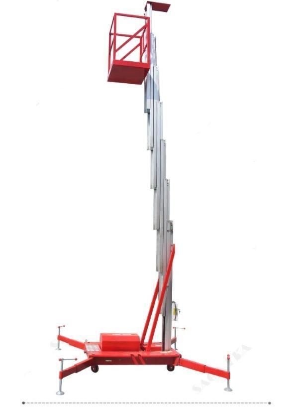 4-22m Hydraulic Single Aluminium Aerial Work Platform for Sale