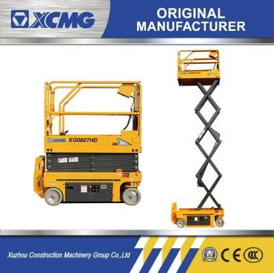 XCMG Manufacturer 8m -16m Small Aerial Platform Electric Hydraulic Mobile Scissor Lift for Sale