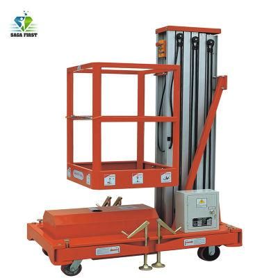 CE ISO Standard Single Mast Aluminum Hydraulic Lift Machine