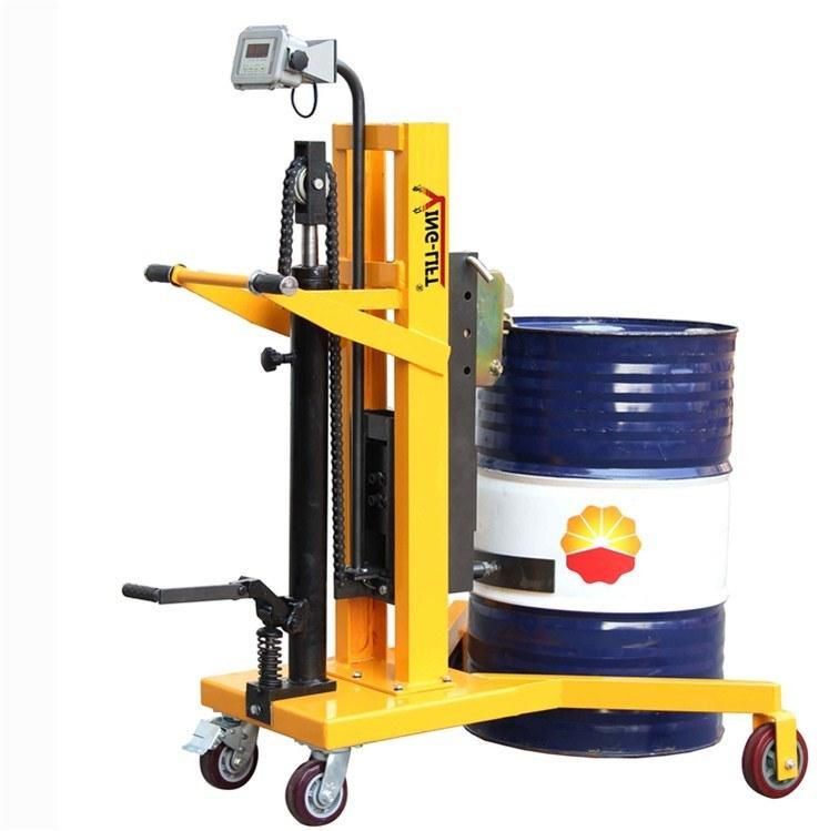 Dtf450b-1 450kg Pedaled Operation Hydraulic Drum Truck with Scale