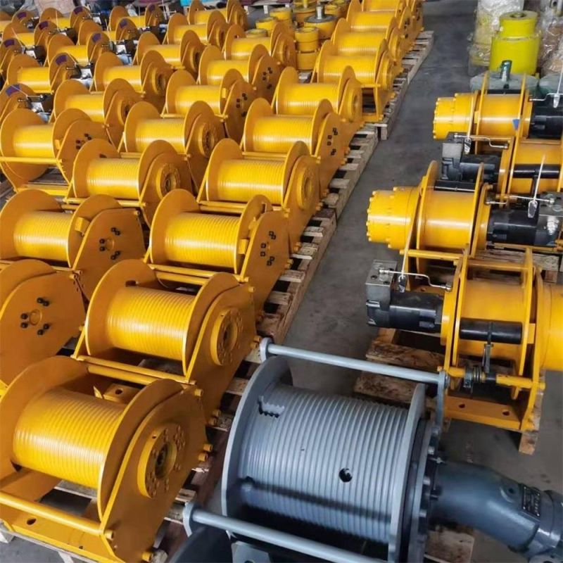 Hydraulic Mini Tractor Dredger Anchor Winch for Lifting and Towing Can Be Customized Sold with Wire Ropes