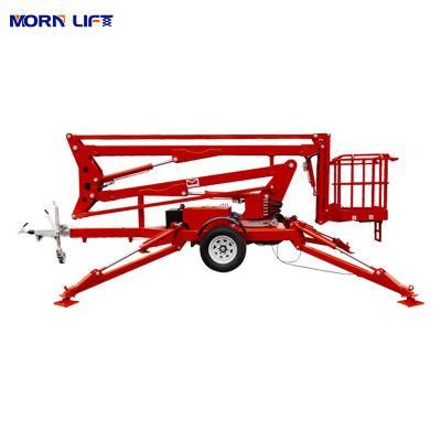 Insulating Morn Package Size 5.4*1.6*1.9m Aerial Trailer Mounted Articulating Towable Boom Lift