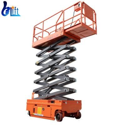 6m-12m Construction Lifter High End Electric Move Self Propelled Mobile Scissor Lift Tables